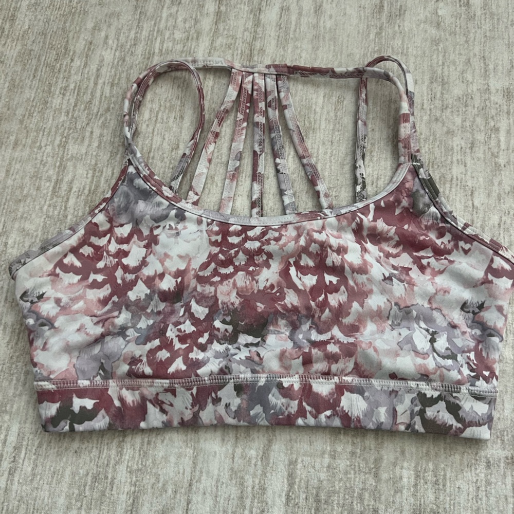 CALIA by Carrie Underwood Pink and Gray Sports Bra